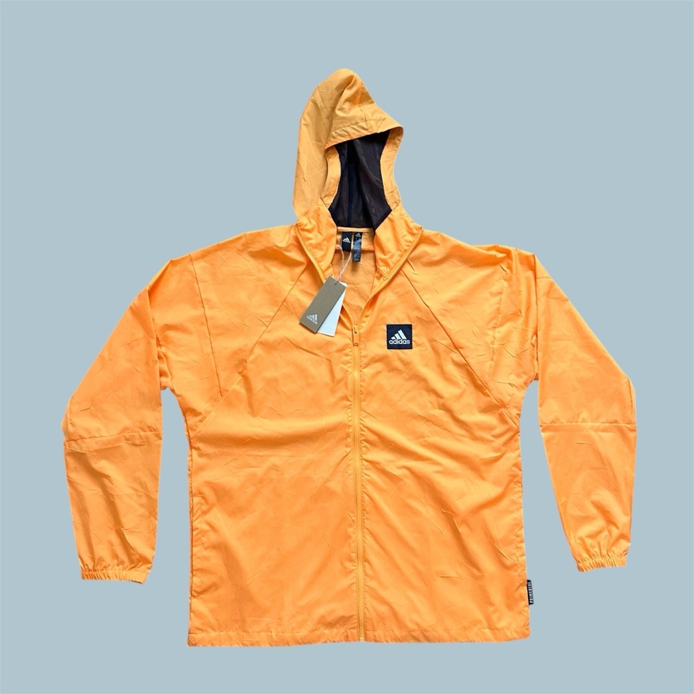 Adidas W.N.D.‎ Windbreaker Jacket Hood Real Gold MultiSport Men's L FR8288 NWT